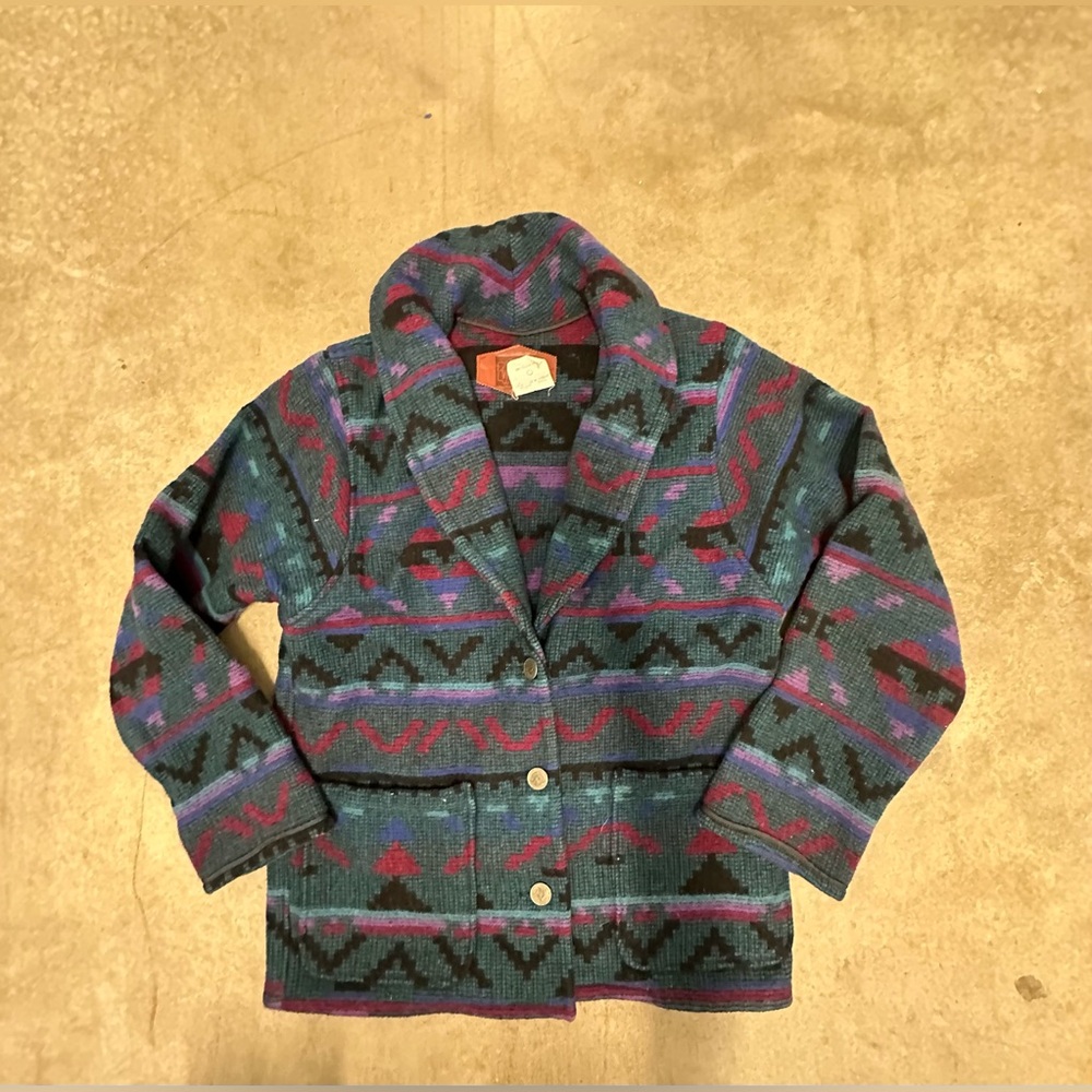 Woolrich Woman Wool Aztec Coat size medium